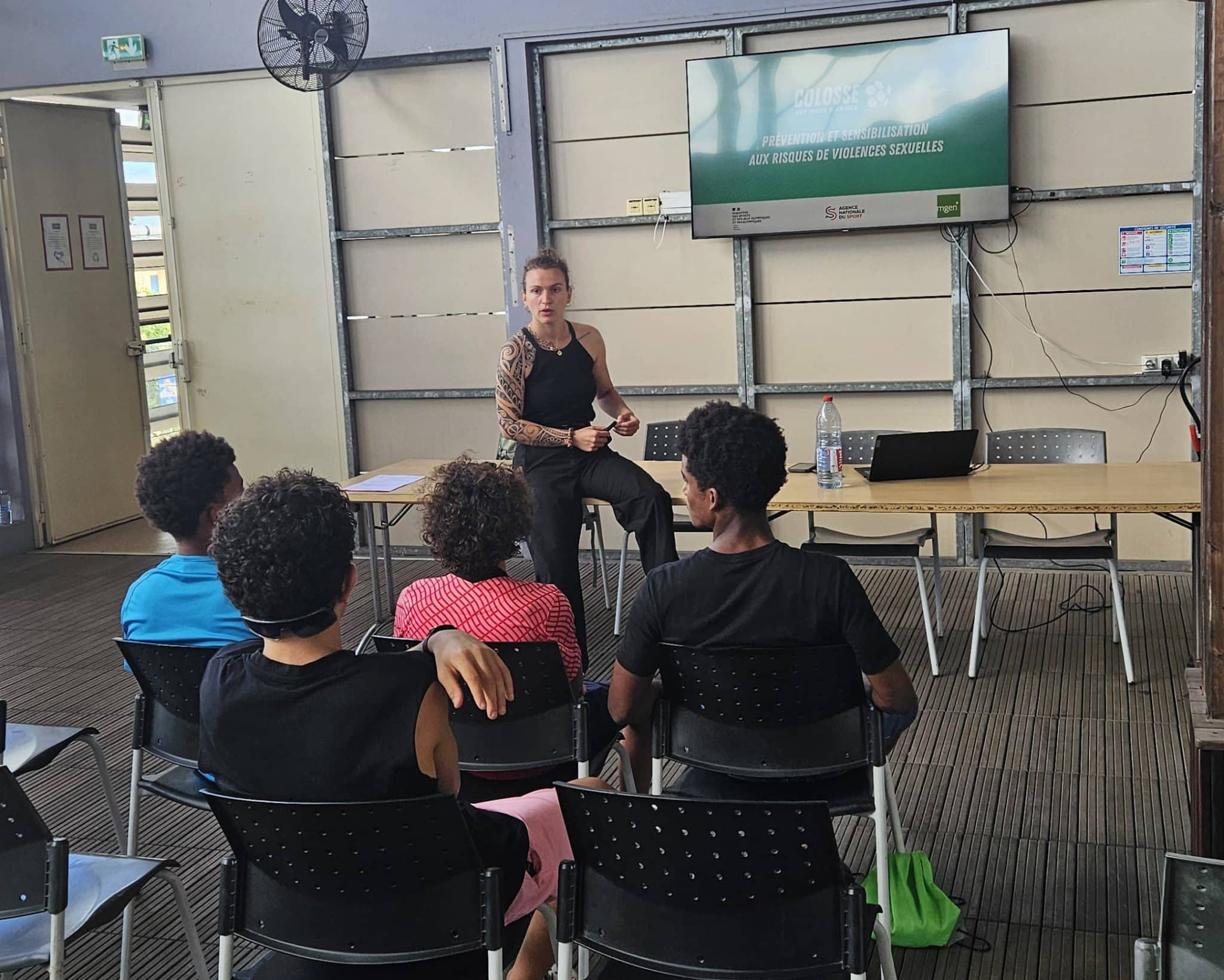 Sensibiisation des jeunes sportifs du CREPS Guyane Antilles